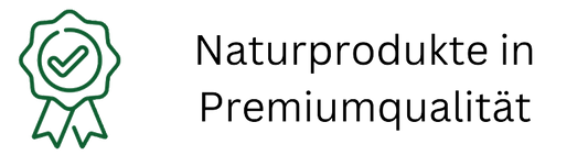 Icon mit Siegel für Naturprodukte in Premiumqualität von tom&pat Naturschwamm