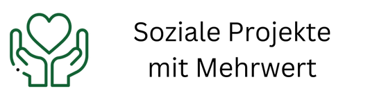 Icon mit Herz und Händen für soziale Projekte mit Mehrwert von tom&pat Naturschwamm