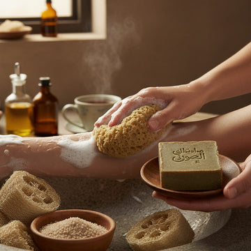 Massage & Peeling: Naturschwämme und Aleppo-Seife