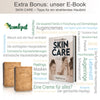 Kostenloser Skincare-Bonus beim Kauf der Aleppo-Seife – eBook zur natürlichen Hautpflege