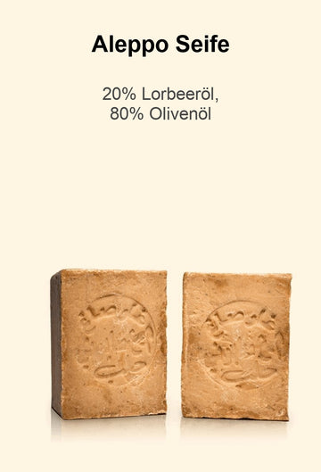 Aleppo-Seife mit 20% Lorbeeröl und 80% Olivenöl
