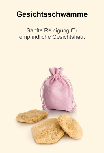 Gesichtsschwämme aus Naturschwamm für sanfte Reinigung