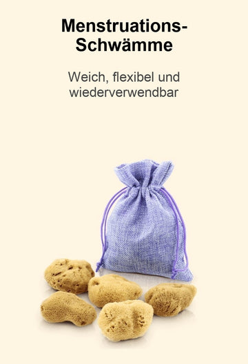 Menstruationsschwämme aus Naturschwamm, weich und wiederverwendbar