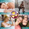 Menstruationsschwamm ideal für Schlafen (höchstens 8 Stunden am Stück, nur während der Blutung), Sport, Schwimmen und Intimität, mit vier Anwendungsszenen