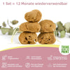 Infografik zum Menstruationsschwamm mit Kordel, wiederverwendbar und mit Anleitung