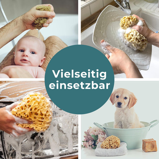 Naturschwamm Honeycomb als Badeschwamm für Dusche, Bad und Körperpflege