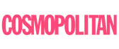 Pinkes Cosmopolitan-Logo als Presse-Partner, der über tom&pat Naturschwämme berichtet hat